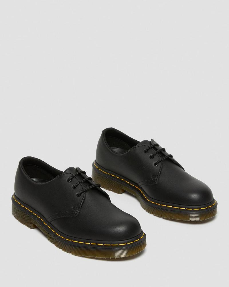 Dr Martens 1461 Slip Resistant Lær Arbeidssko Dame Svarte | Norge 396UZG